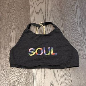 Lululemon X Soul Cycle sports bra, pride edition. Size 10